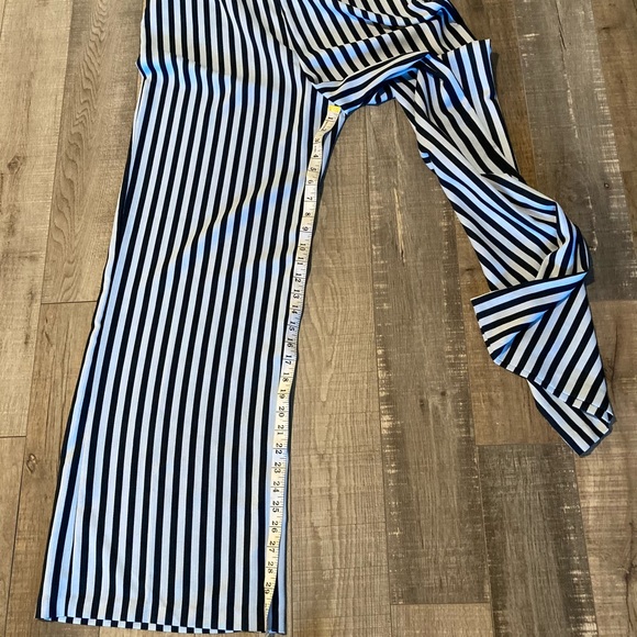 Charles Henry stripe tie shoulder jumpsuit navy size L - Picture 9 of 11